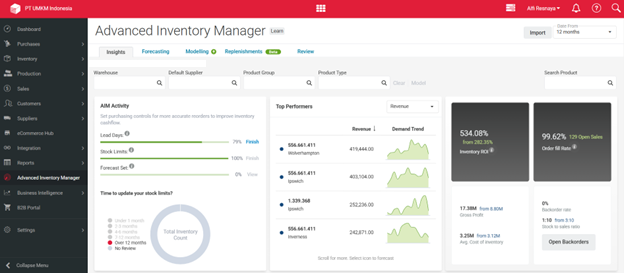 Advance Inventory Manager in Unleashed