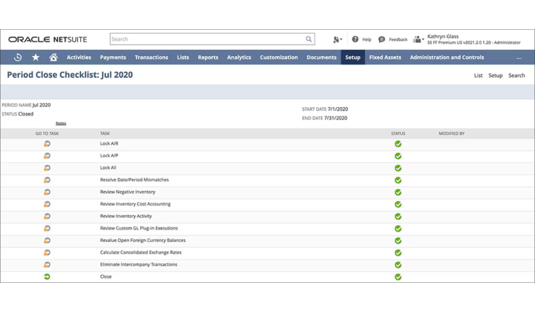 Close Management in NetSuite