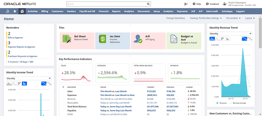 Financial and Accounting NetSuite