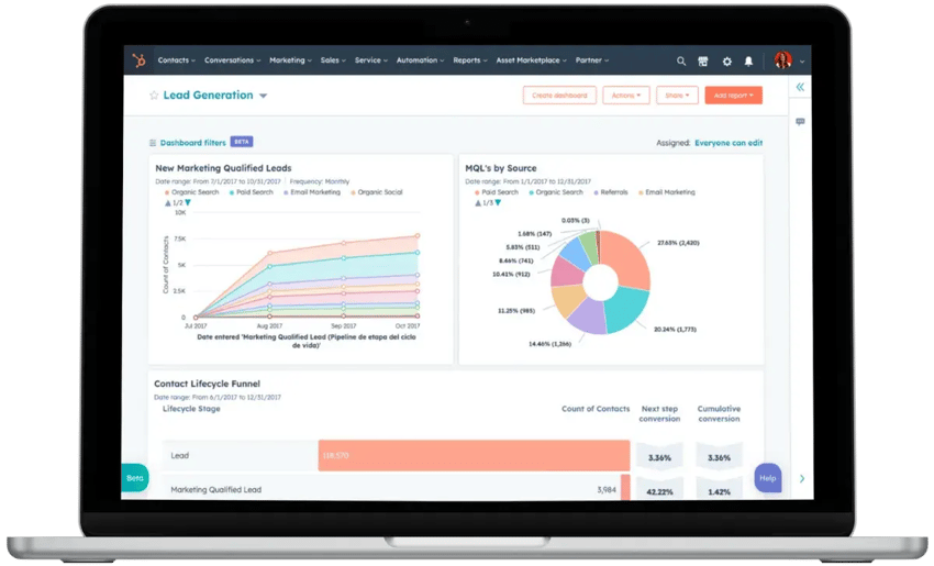 Hubspot Laptop