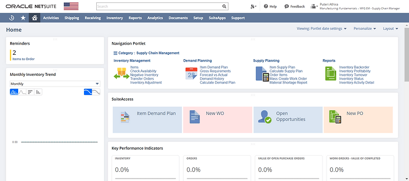 Inventory and Supplier Management