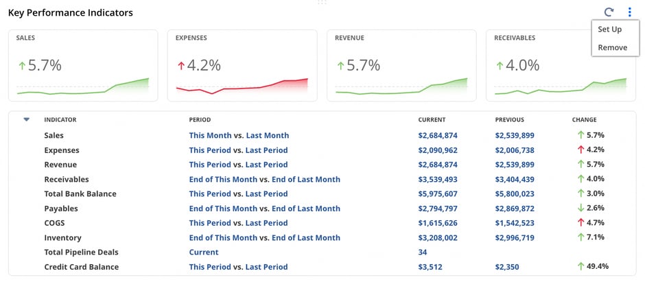 Key Performance Indicators NetSuite