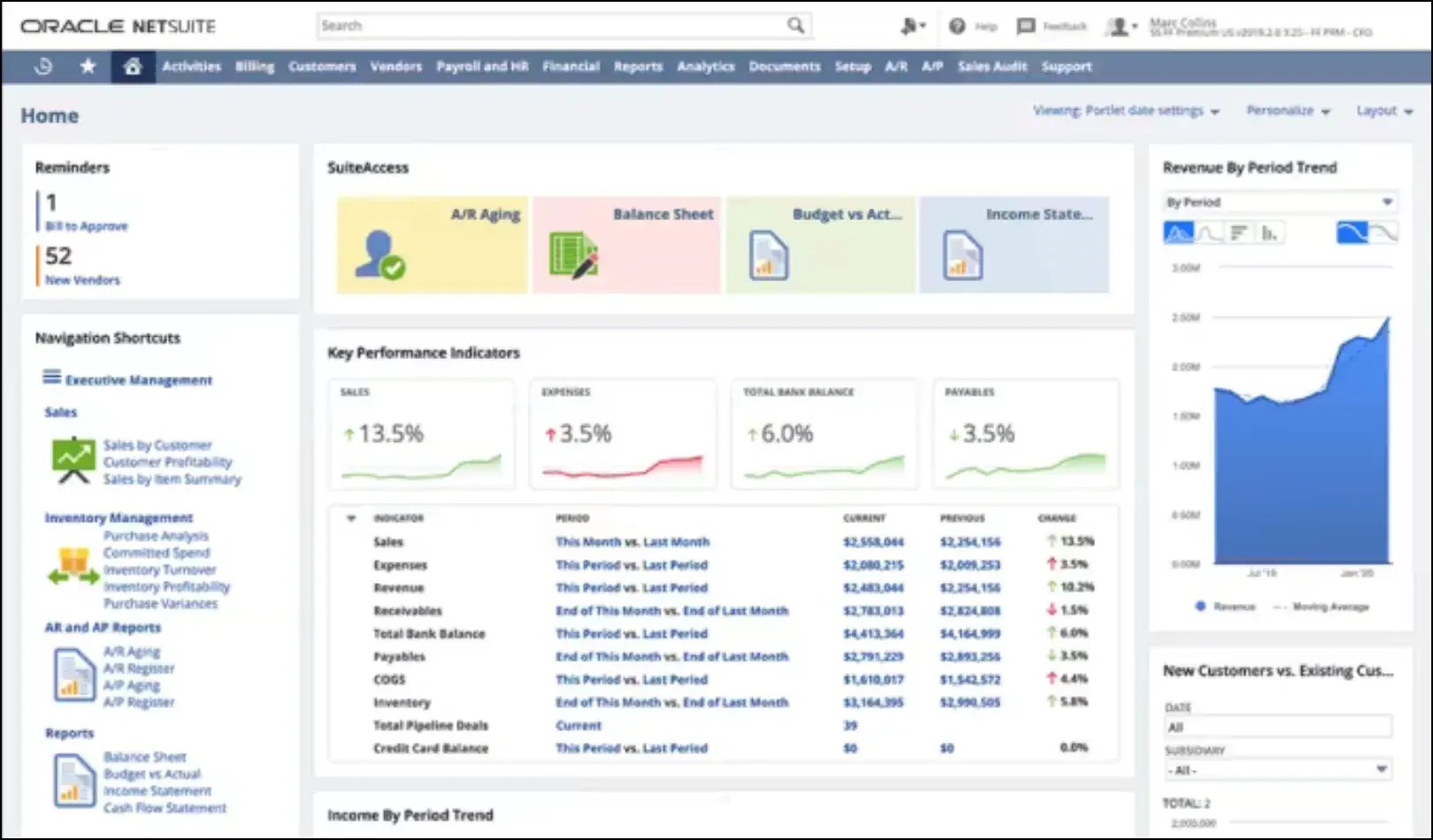 NetSuite ERP Features - Financial Management