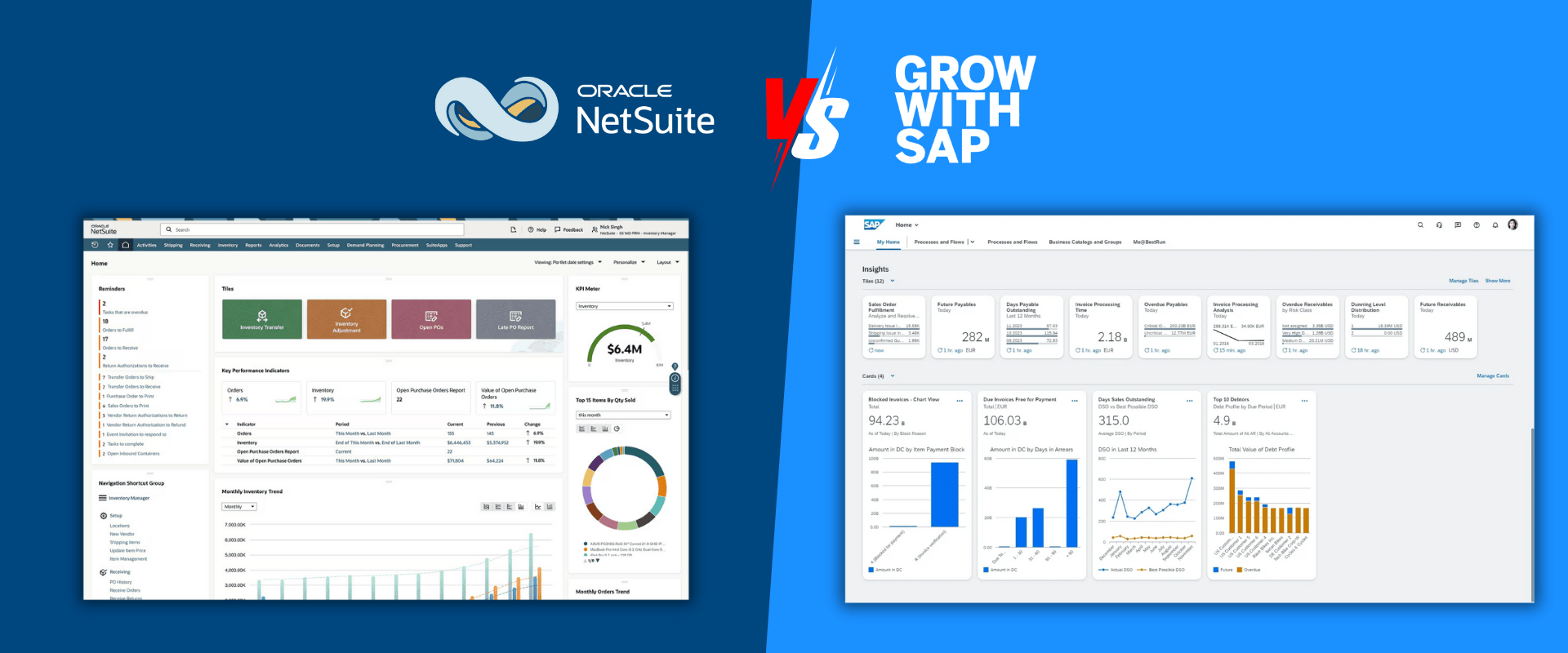 NetSuite VS Grow with SAP