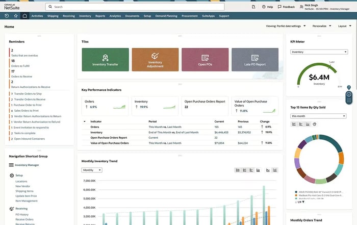 New NetSuite ERP Features - Inventory Management