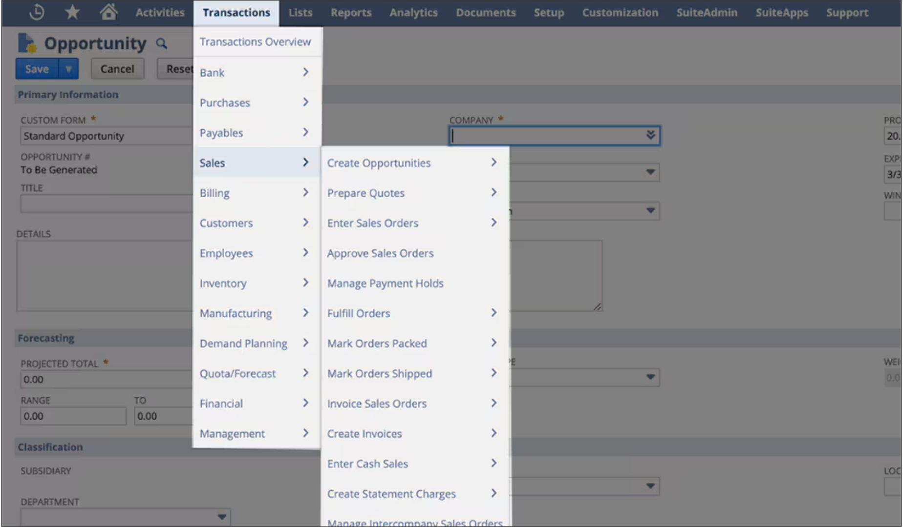 Order Automation in NetSuite