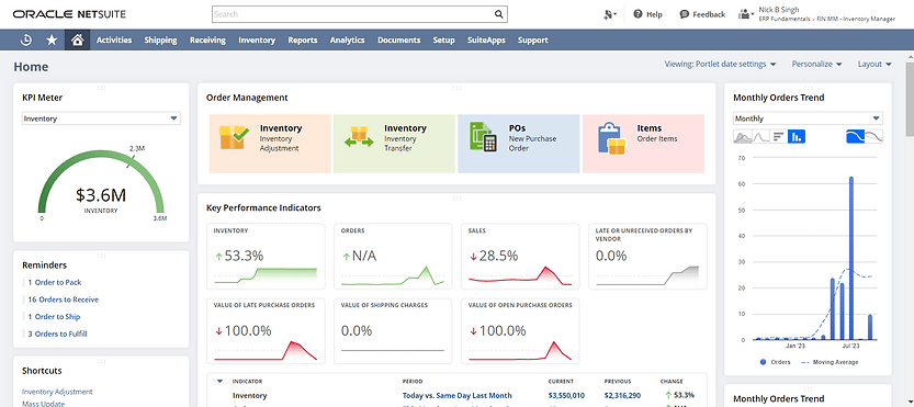 Order Management NetSuite