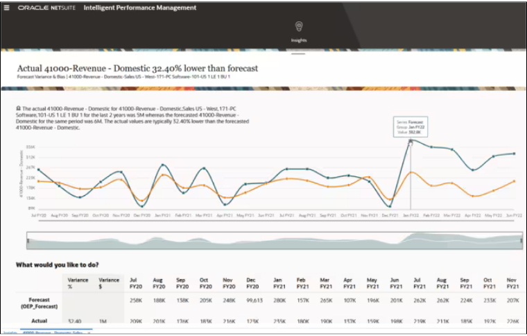 Predictive Planning in NetSuite