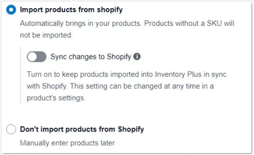 Tampilan Menu Import Products dari Shopify ke Xero