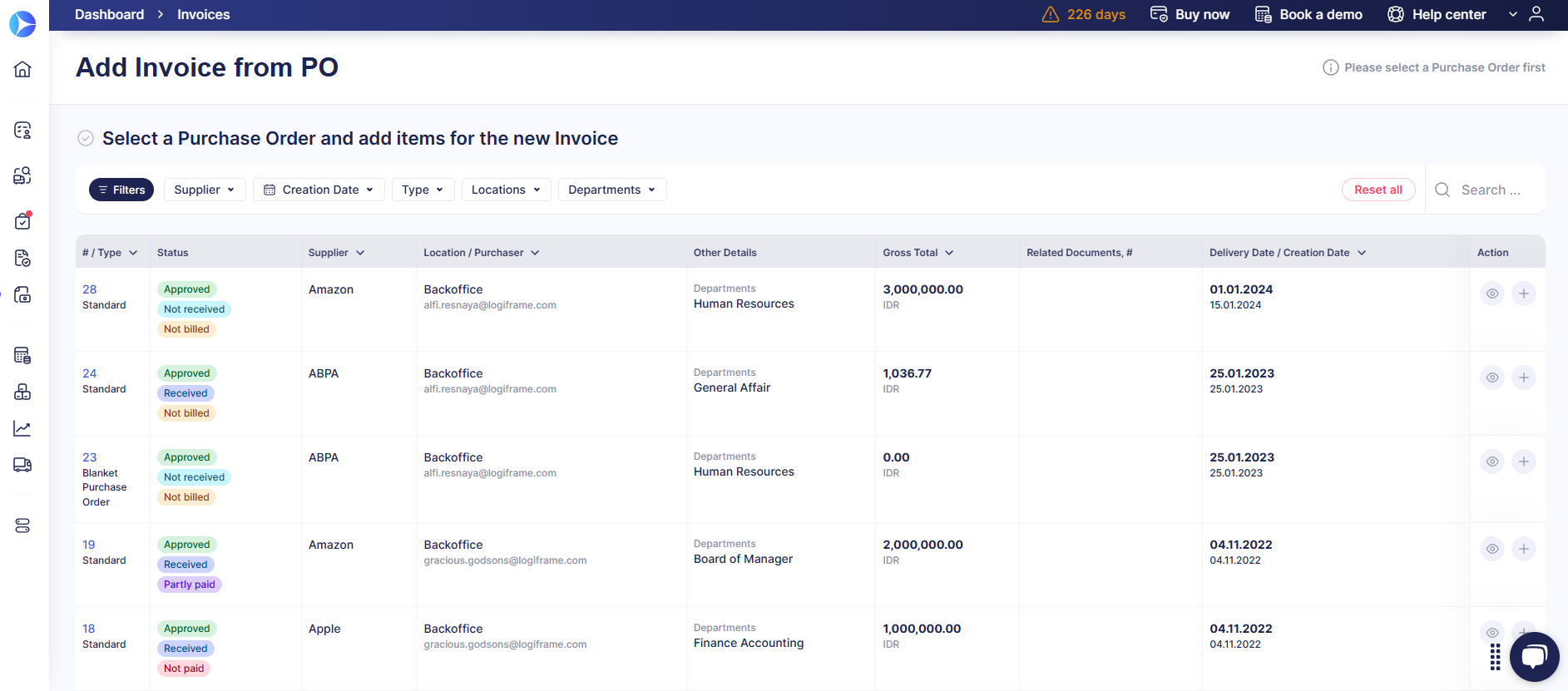 5. Automate invoice matching and payment processes