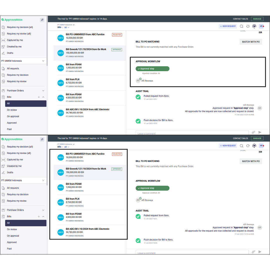 Accounts Payable Automation in ApprovalMax