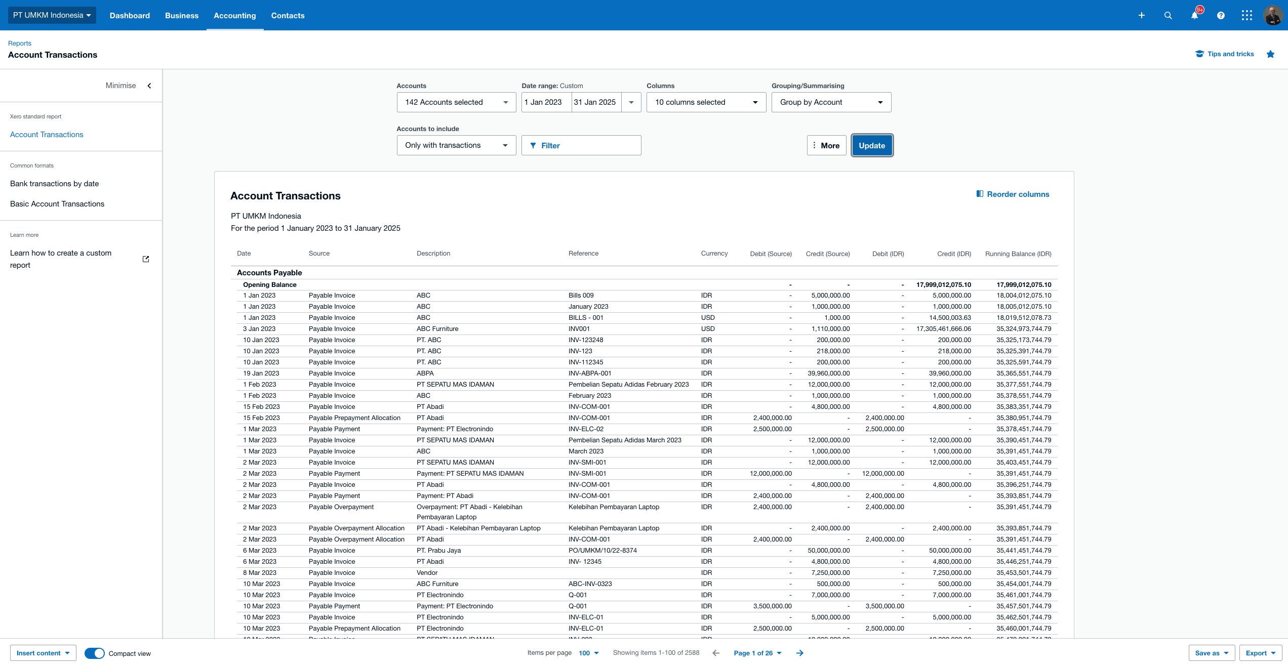 Audit Ready Reports in Xero