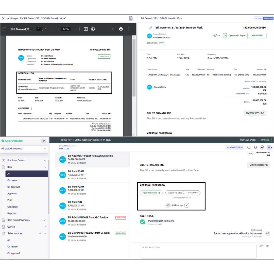 Audit and Fraud Control in ApprovalMax