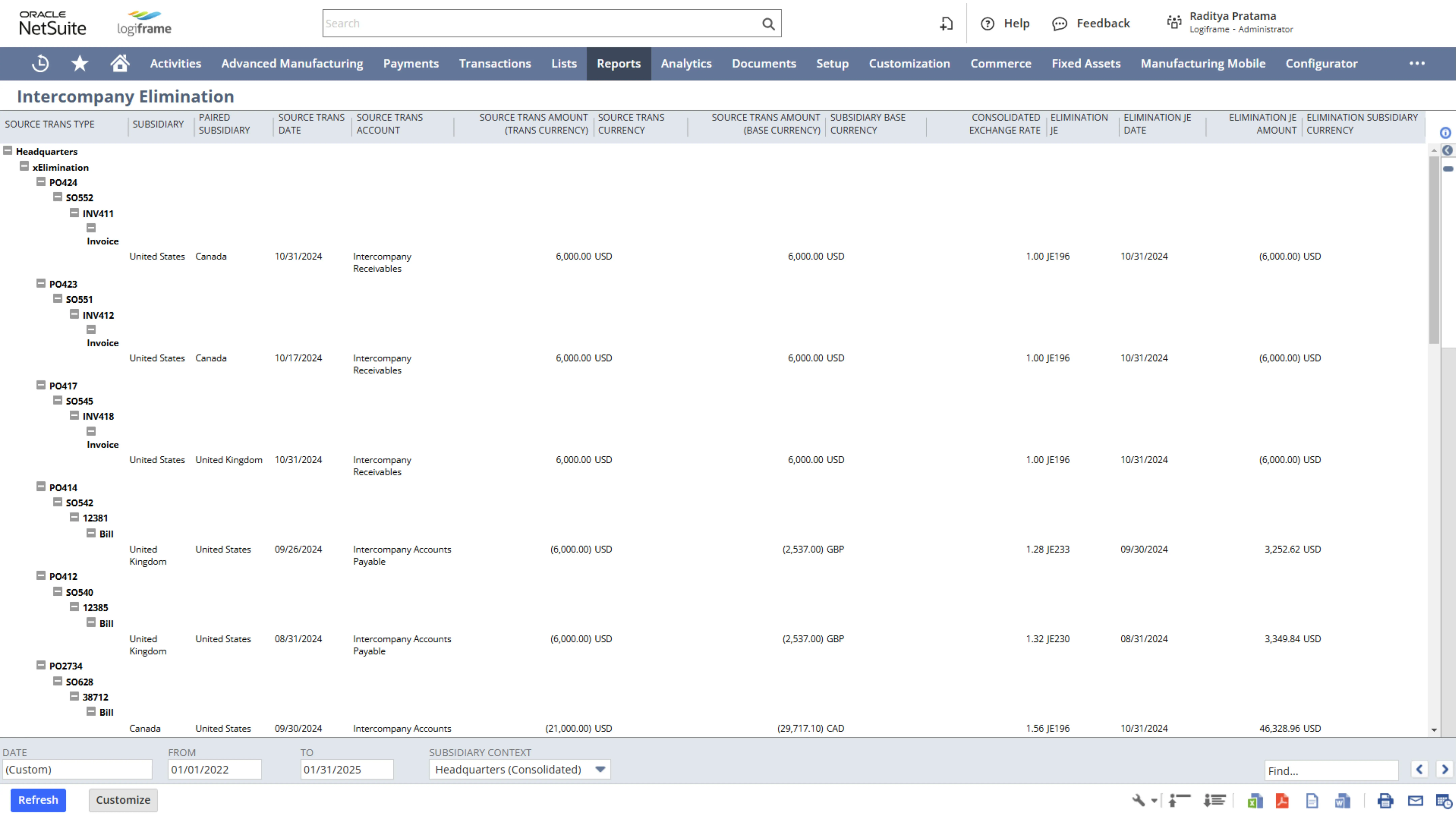 Automated Intercompany Transactions in NetSuite