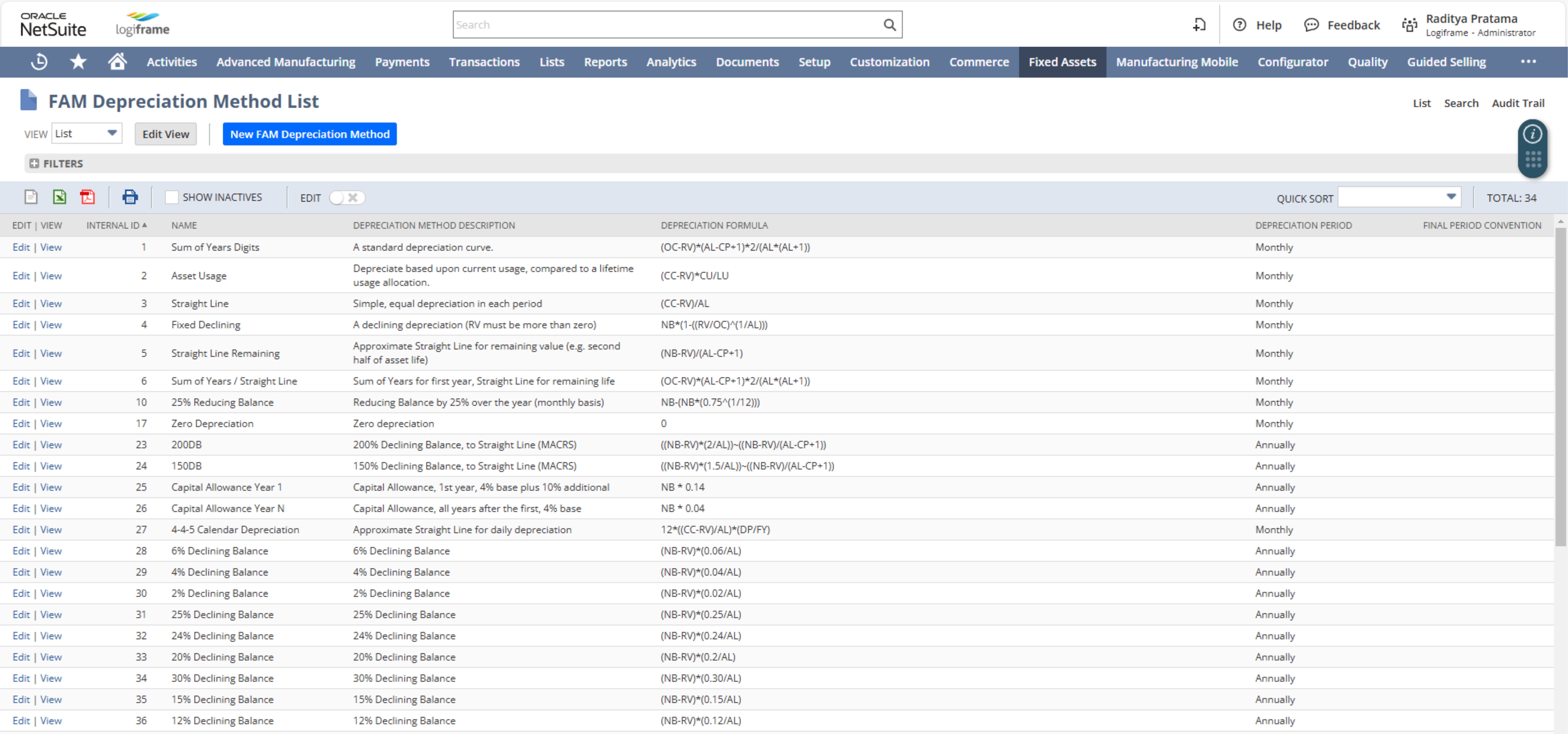 FAM_Depreciation Method List_NS