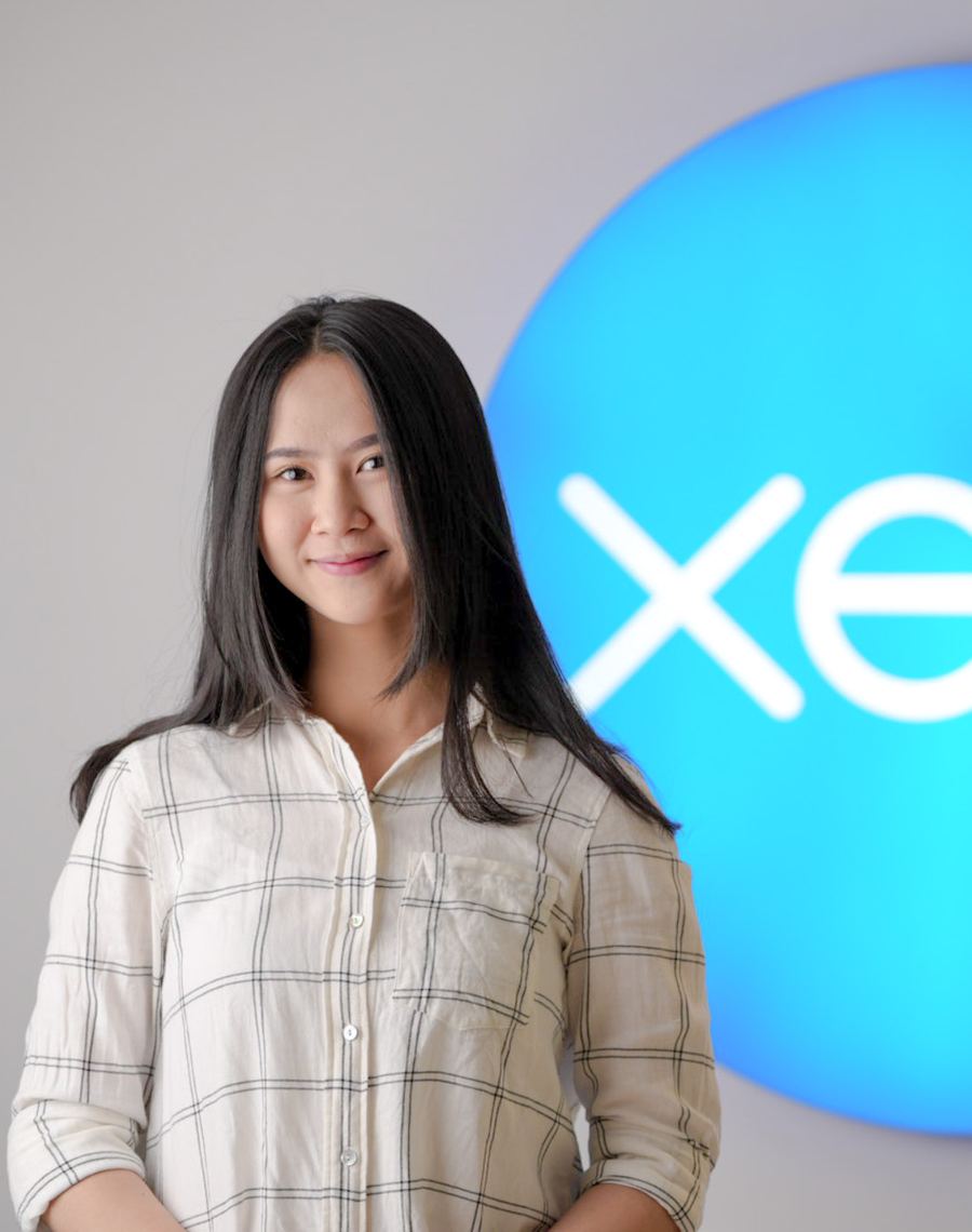 A Logiframe accountant at the team's Xero partner office.
